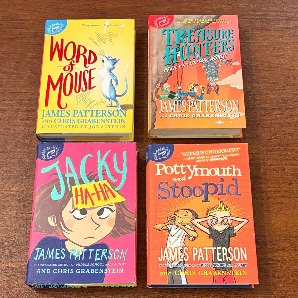 James Patterson Kids Book Bundle of 4 Hardcover Books